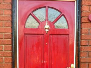 Grafitti Removal (2 of 2) - The cleaned door with no trace of the grafitti and the underlying paintwork intact