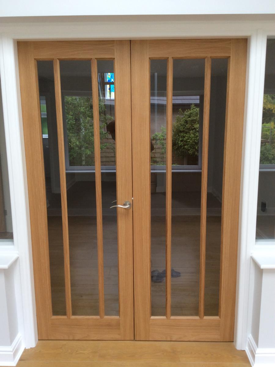 Photo - New interior doors to open walk-through including glass and framework in Arnside.