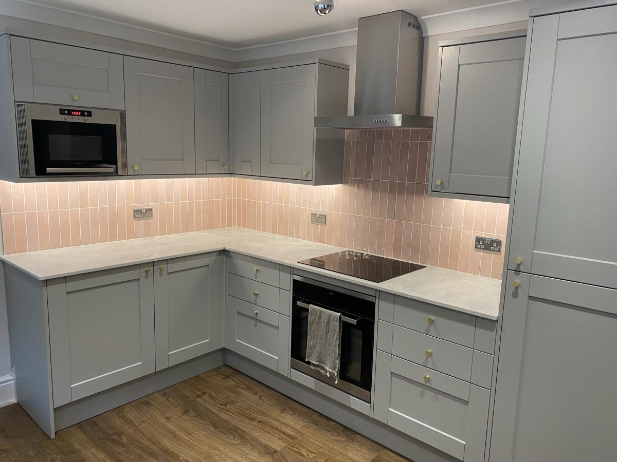 Photo - Replacement fitted kitchen with integrated appliances for a home in Preston